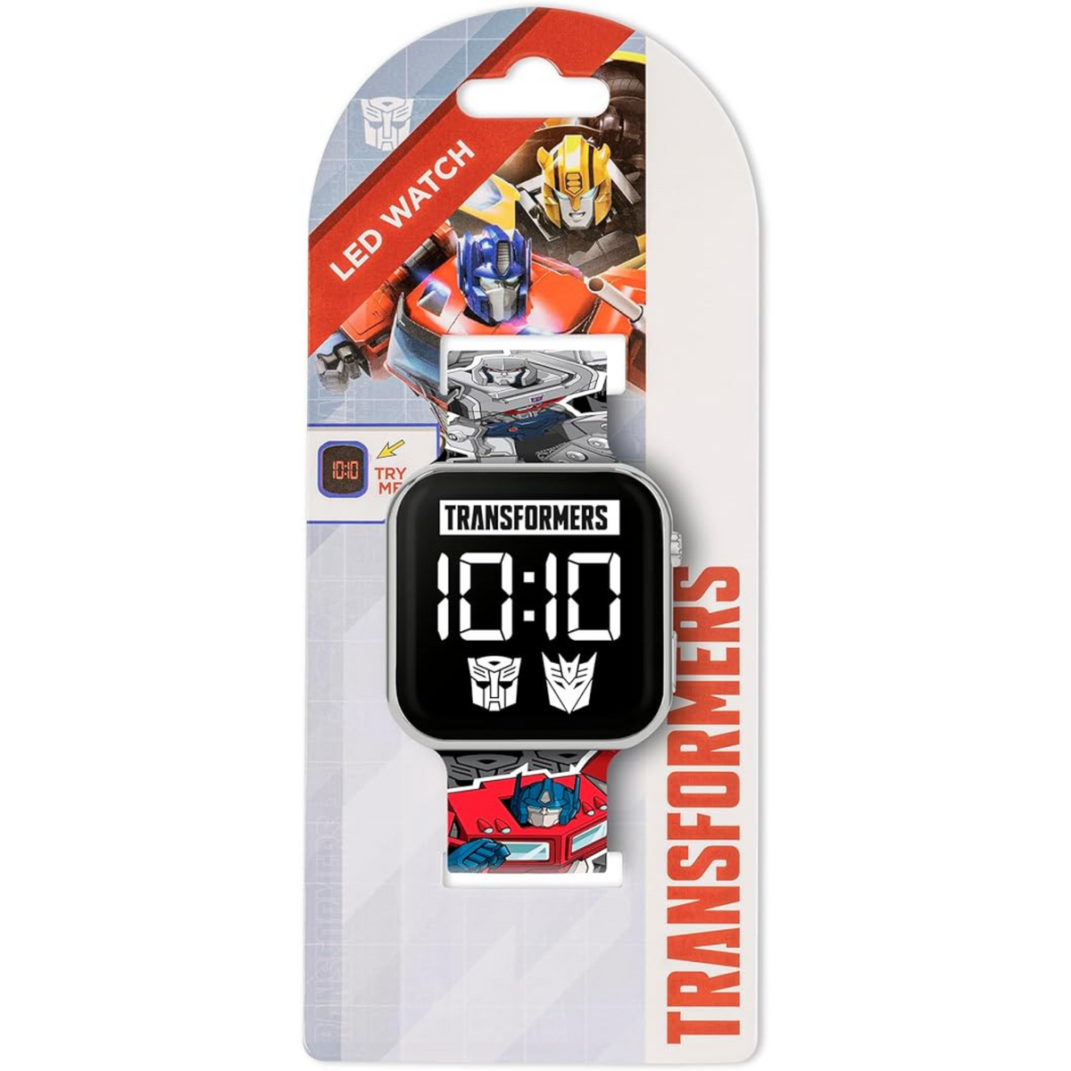 Transformers | Reloj led de correa