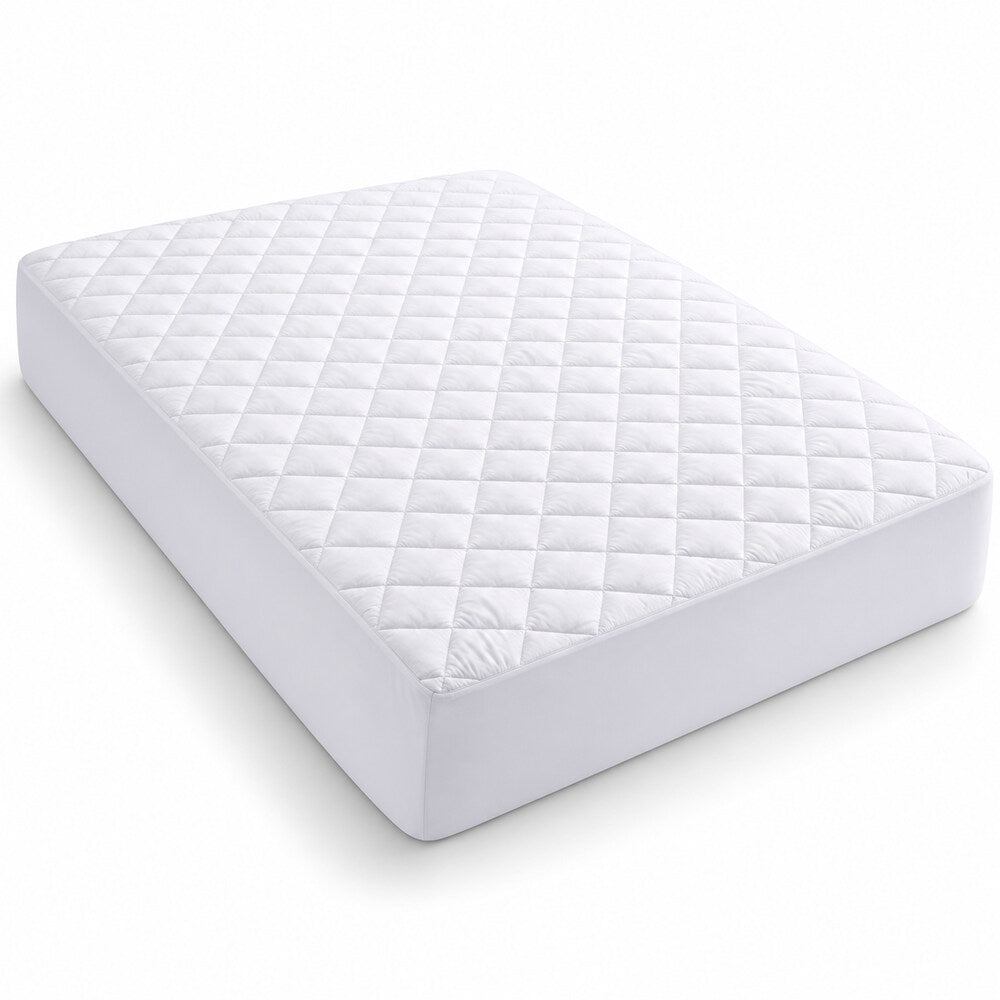 J & S HOUSEWARES | Protector de Colchón Impermeable Acolchado