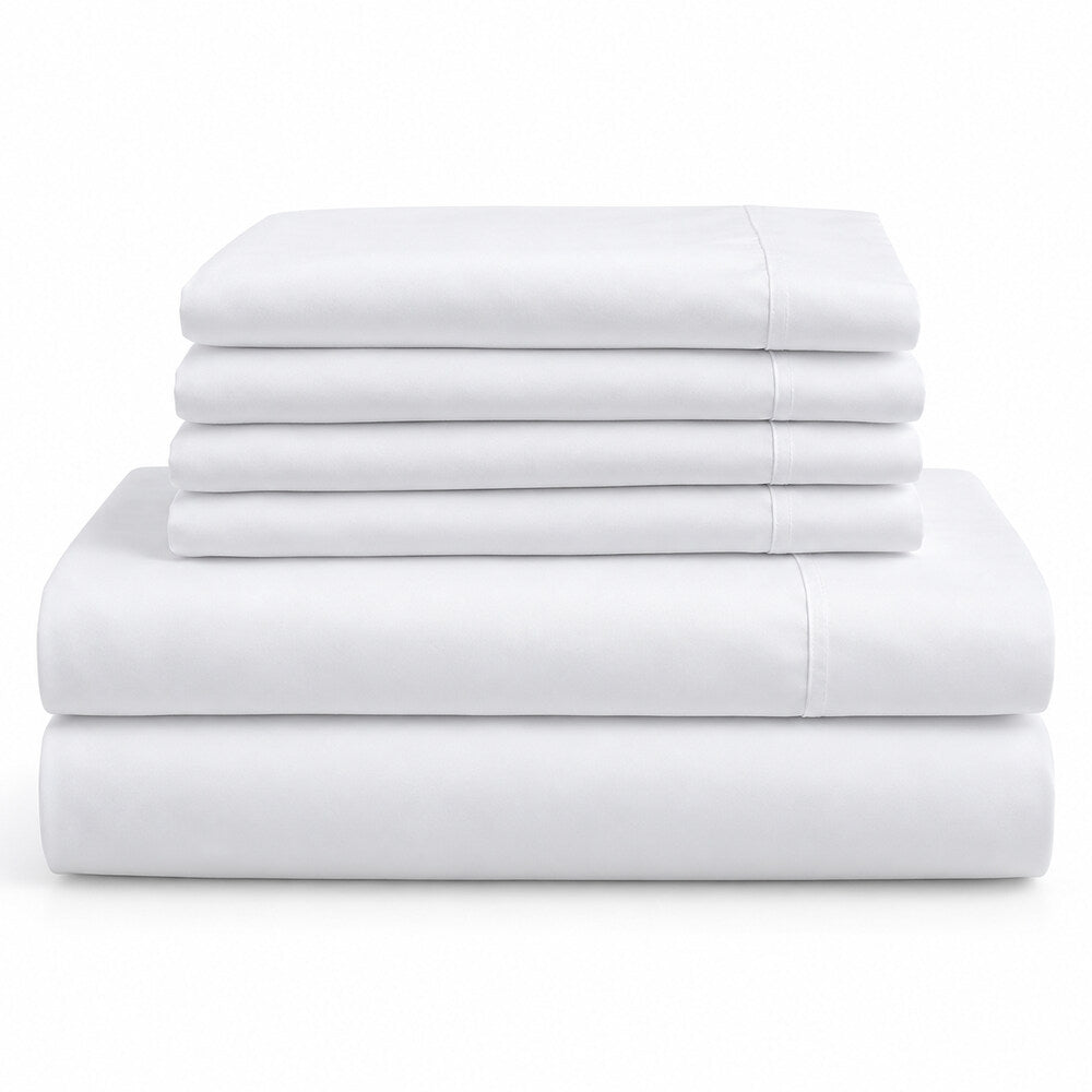 J & S HOUSEWARES | Juego de sábanas de algodón de 400 hilos