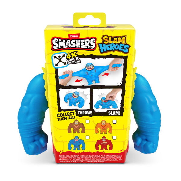 Smashers | Smashers SLAM Heroes de ZURU, tiburón o luchador de juguete estirable para niños