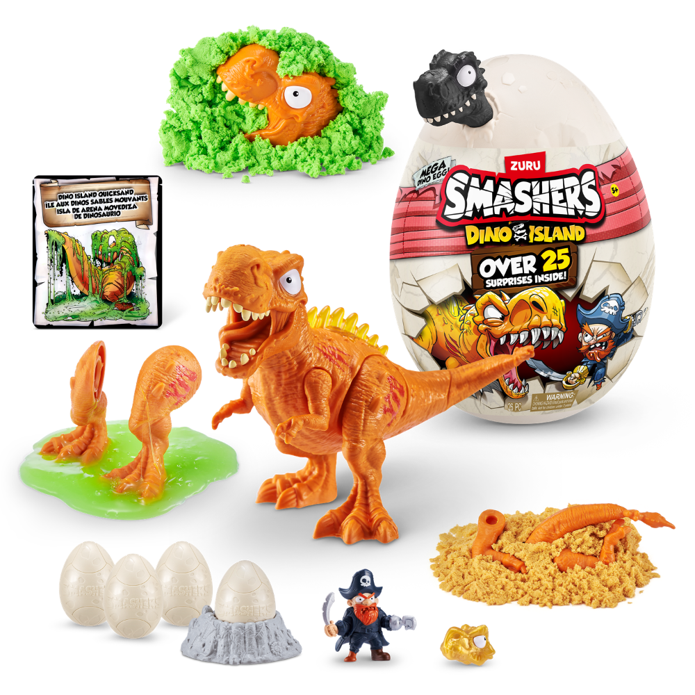 Smashers | Smashers Dino Island Mega Huevo de ZURU