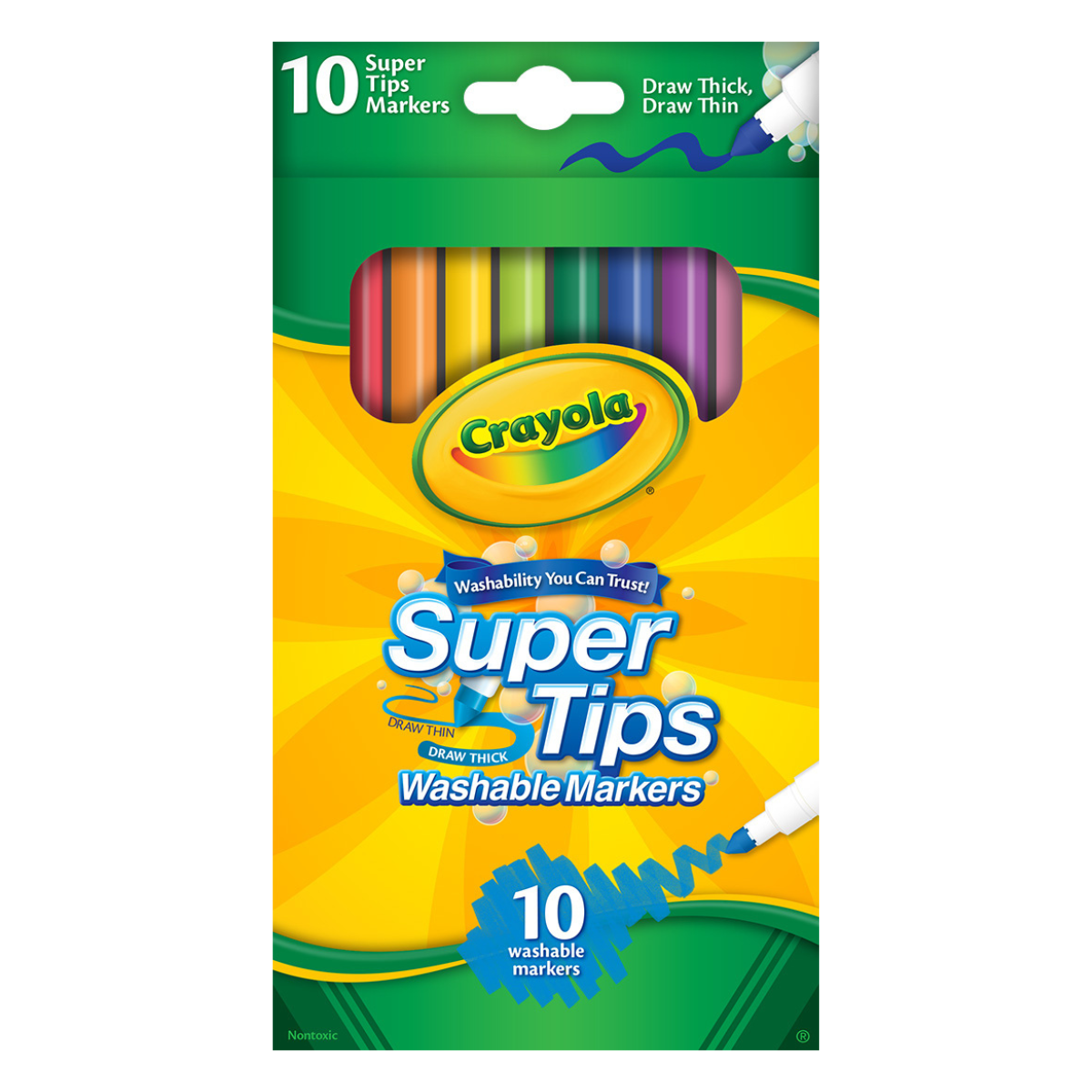 Crayola | 10 Marcadores Super Tips Lavables