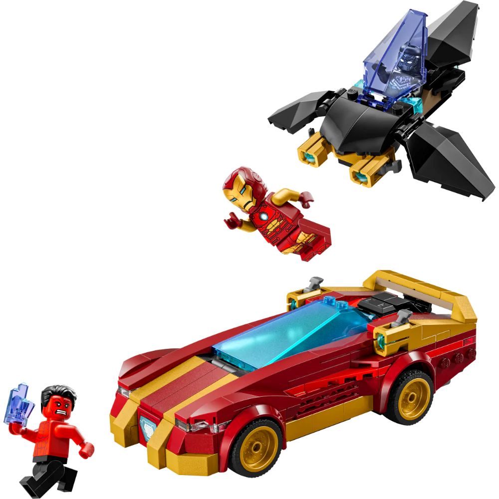 Lego | Marvel Deportivo de Iron Man y Black Panther vs. Hulk Rojo