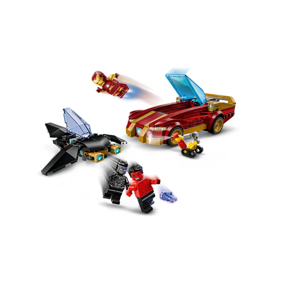 Lego | Marvel Deportivo de Iron Man y Black Panther vs. Hulk Rojo