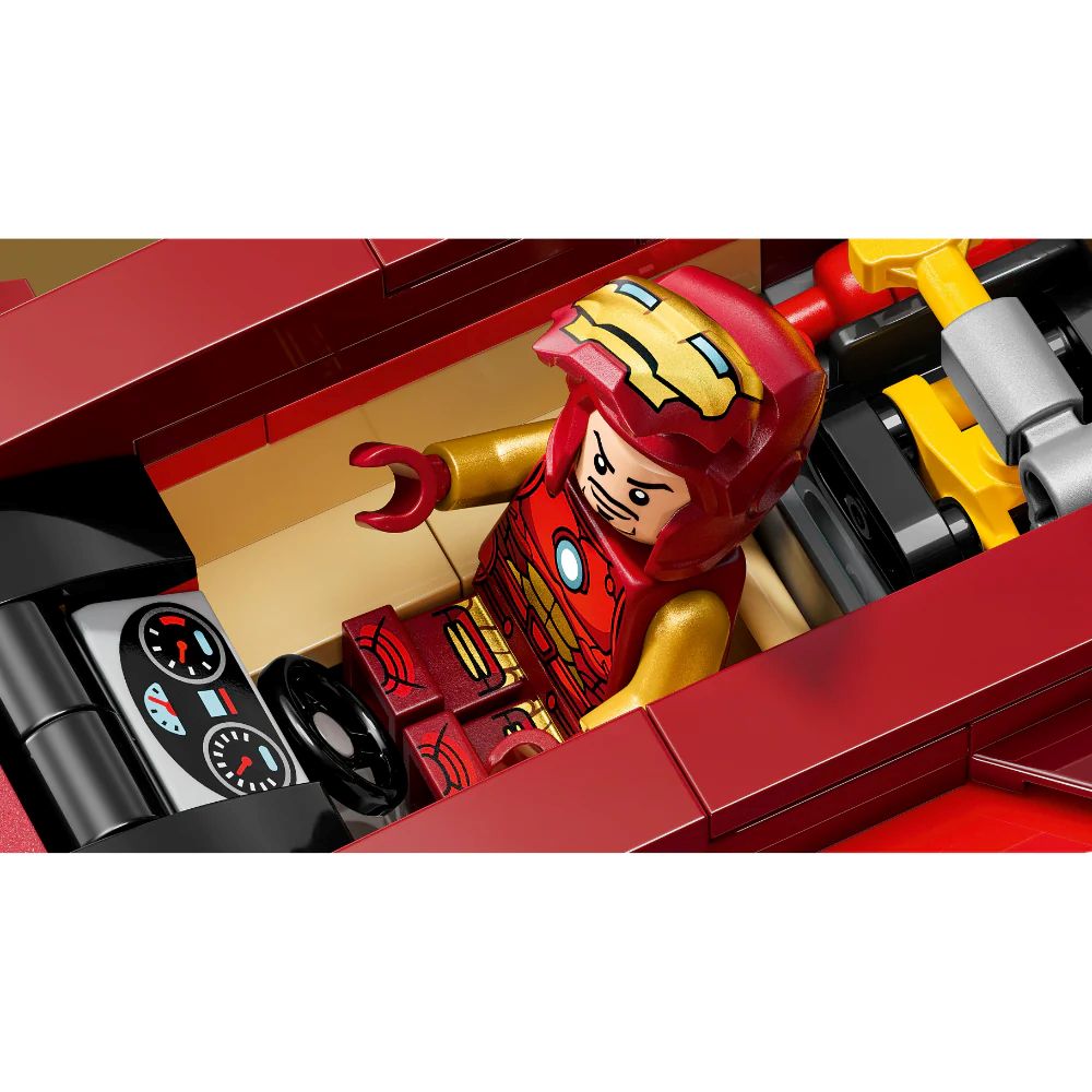 Lego | Marvel Deportivo de Iron Man y Black Panther vs. Hulk Rojo
