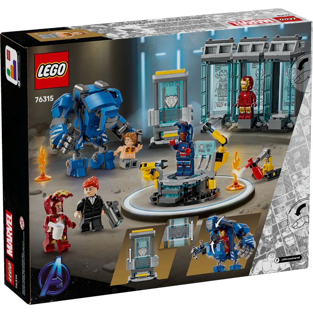 Lego | Marvel Laboratorio de Iron Man: Sala de Armaduras
