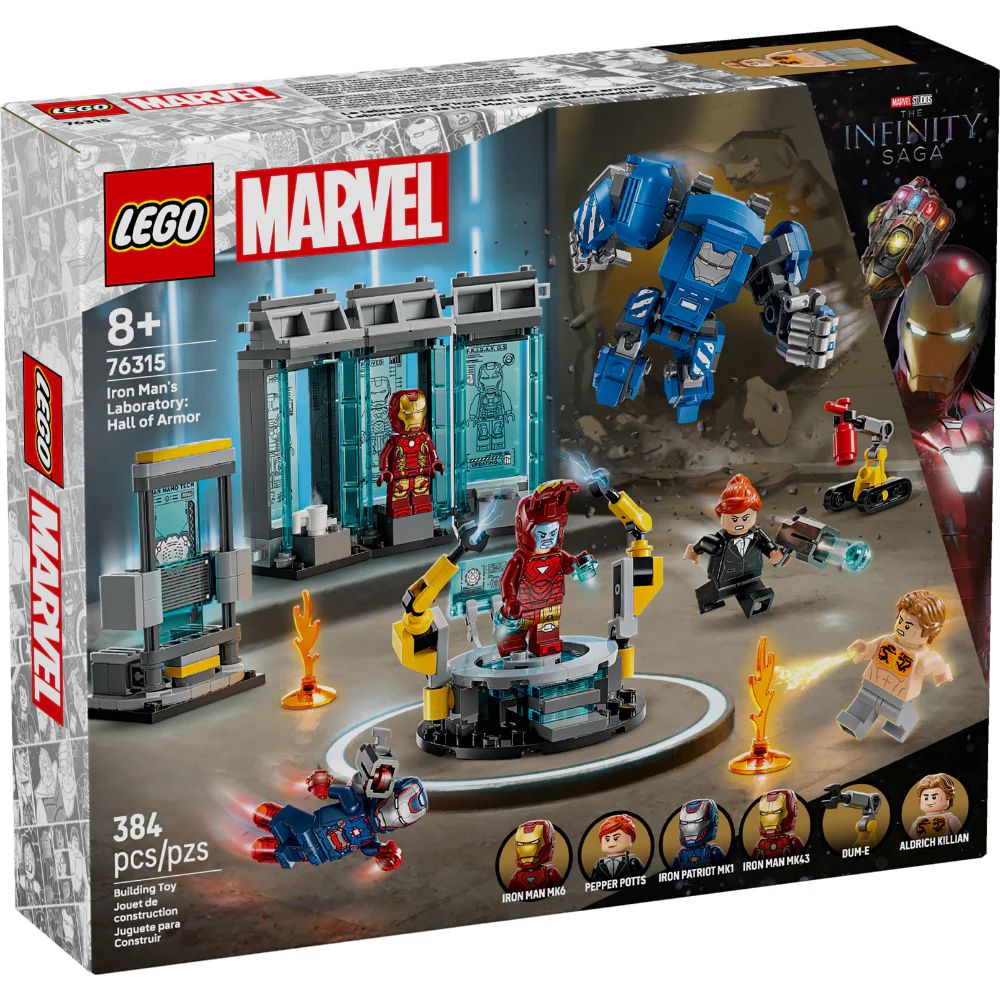 Tony Stark Lego Avengers Sala De Armaduras Robot Todas Las