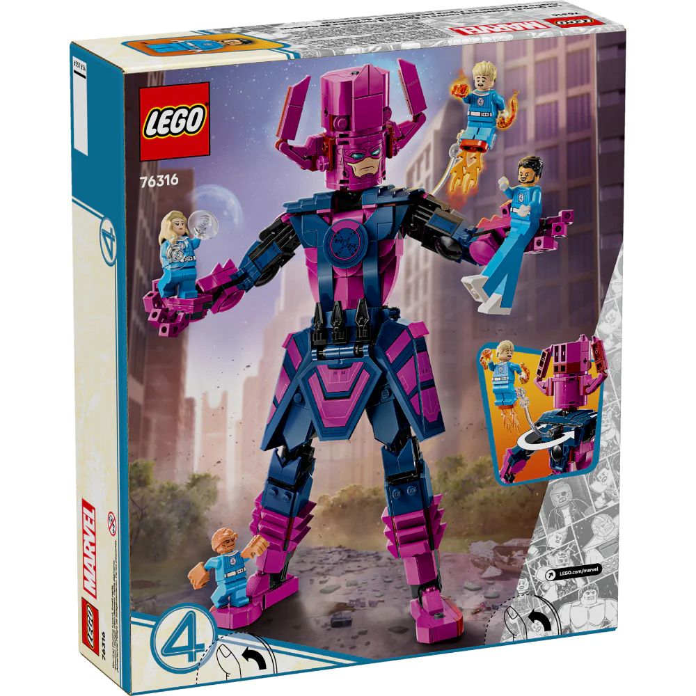 Lego | Marvel Cuatro Fantásticos vs. Figura para Construir de Galactus