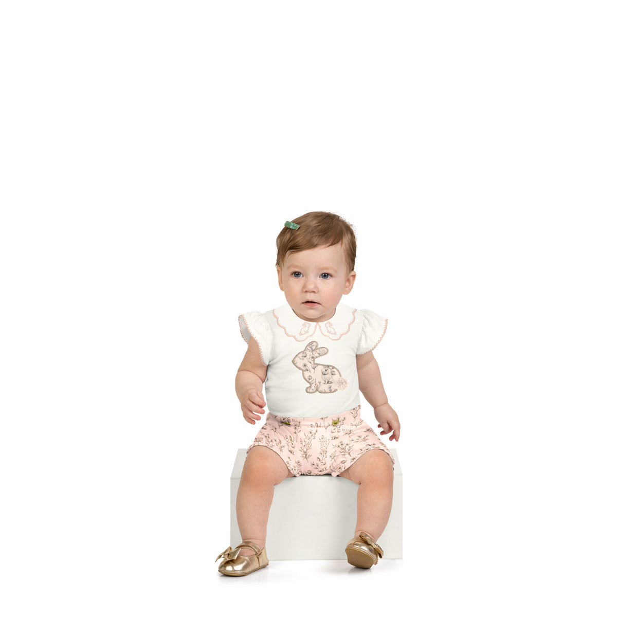 Milon | Conjunto con estampado de conejos para Niña Bebé