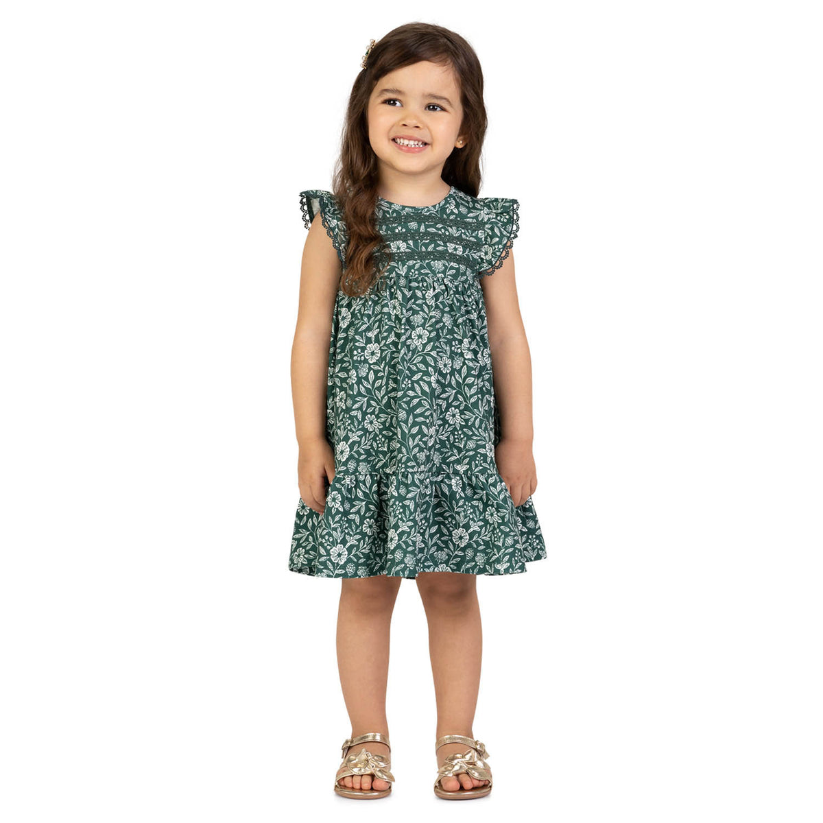 Milon | Vestido con Estampado de Flores para Niñas