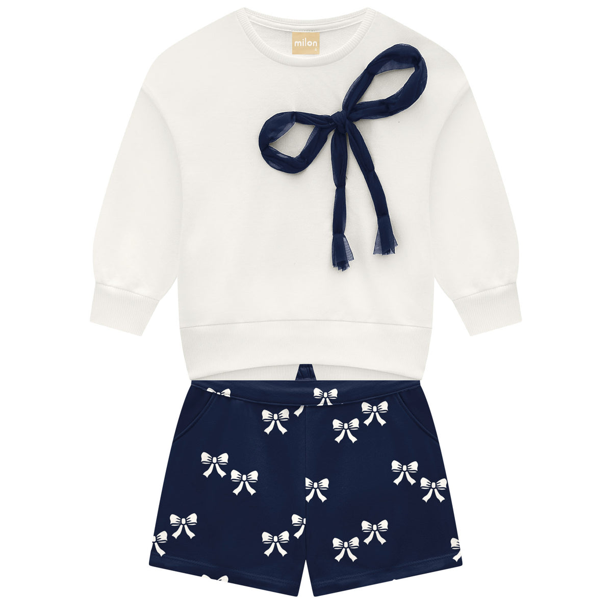 Milon | Conjunto Bow para Niñas Bebés