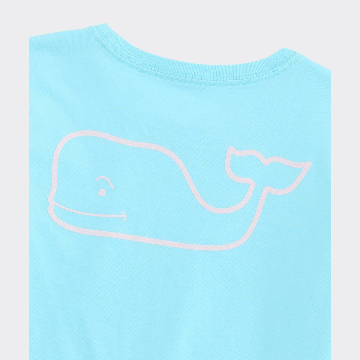 Vineyard Vines | Camiseta de manga larga con bolsillo Glitter Vintage Whale para niña