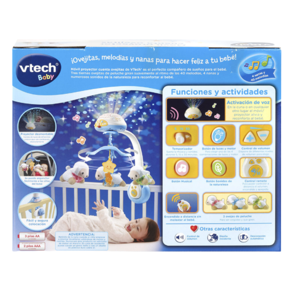Vtech | Móvil Proyector Cuenta Ovejitas
