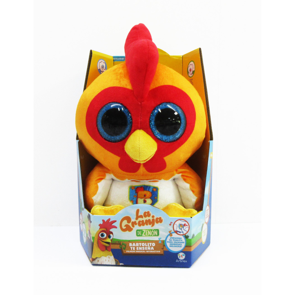 La Granja De Zenon | Peluche La Granja de Zenón Gallo Bartolito – Suave y Coleccionable