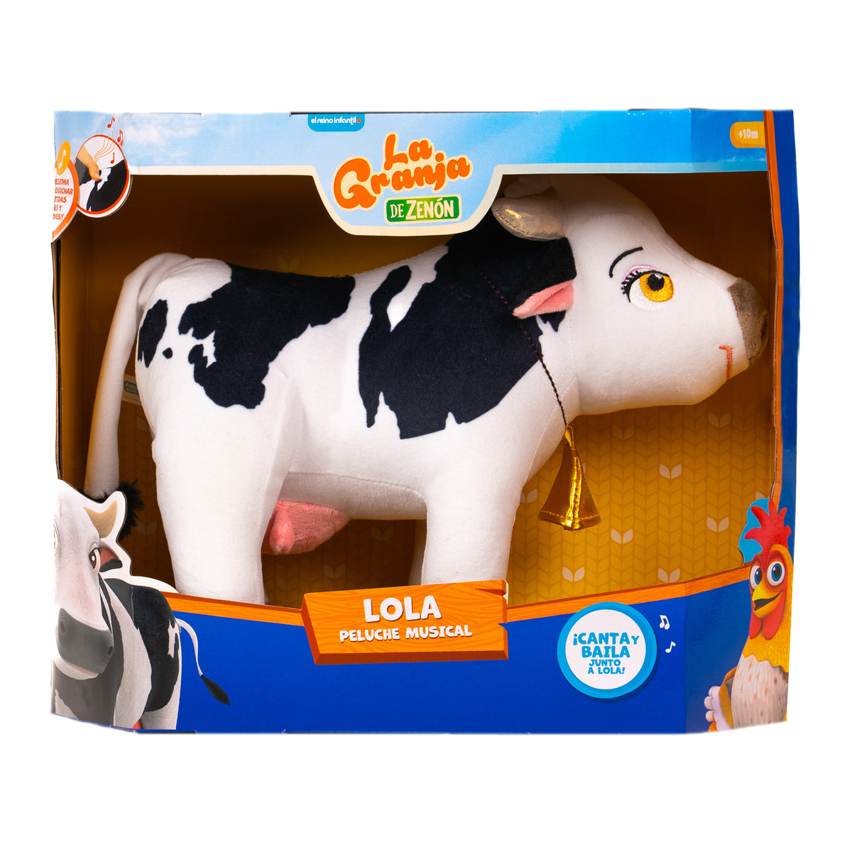 La Granja de Zenón | Peluche Musical La Vaca Lola 30 Cm