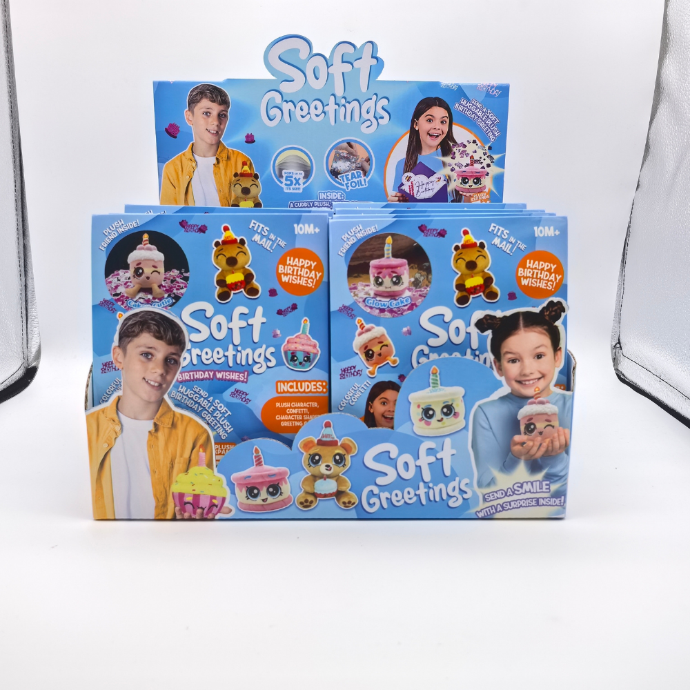 Soft Greetings  | Soft Greetings Peluche Cumpleaños X1 Surt.