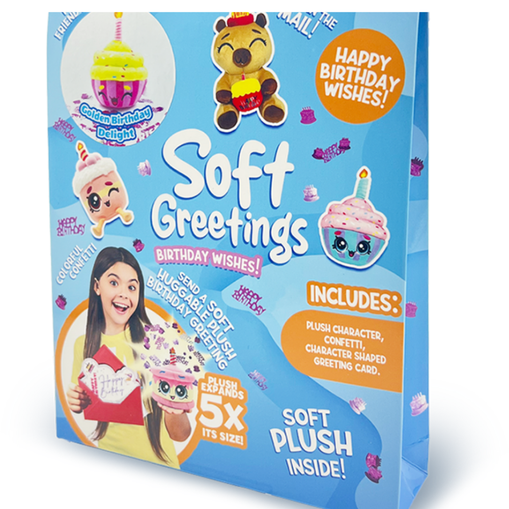 Soft Greetings  | Soft Greetings Peluche Cumpleaños X1 Surt.