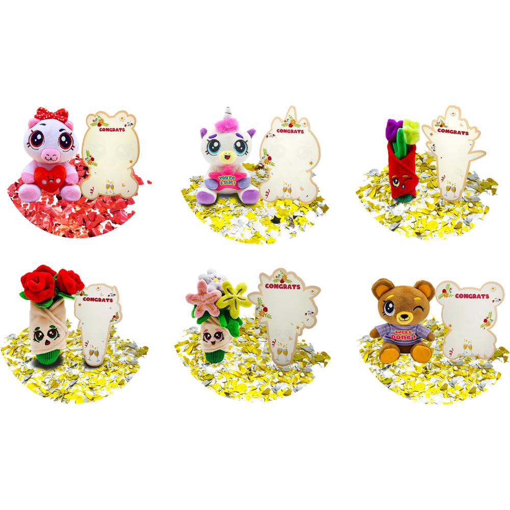 Soft Greetings  | Soft Greetings Peluche Felicidades X1 Surt.