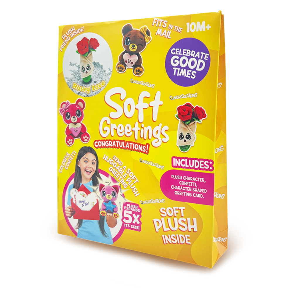 Soft Greetings  | Soft Greetings Peluche Felicidades X1 Surt.