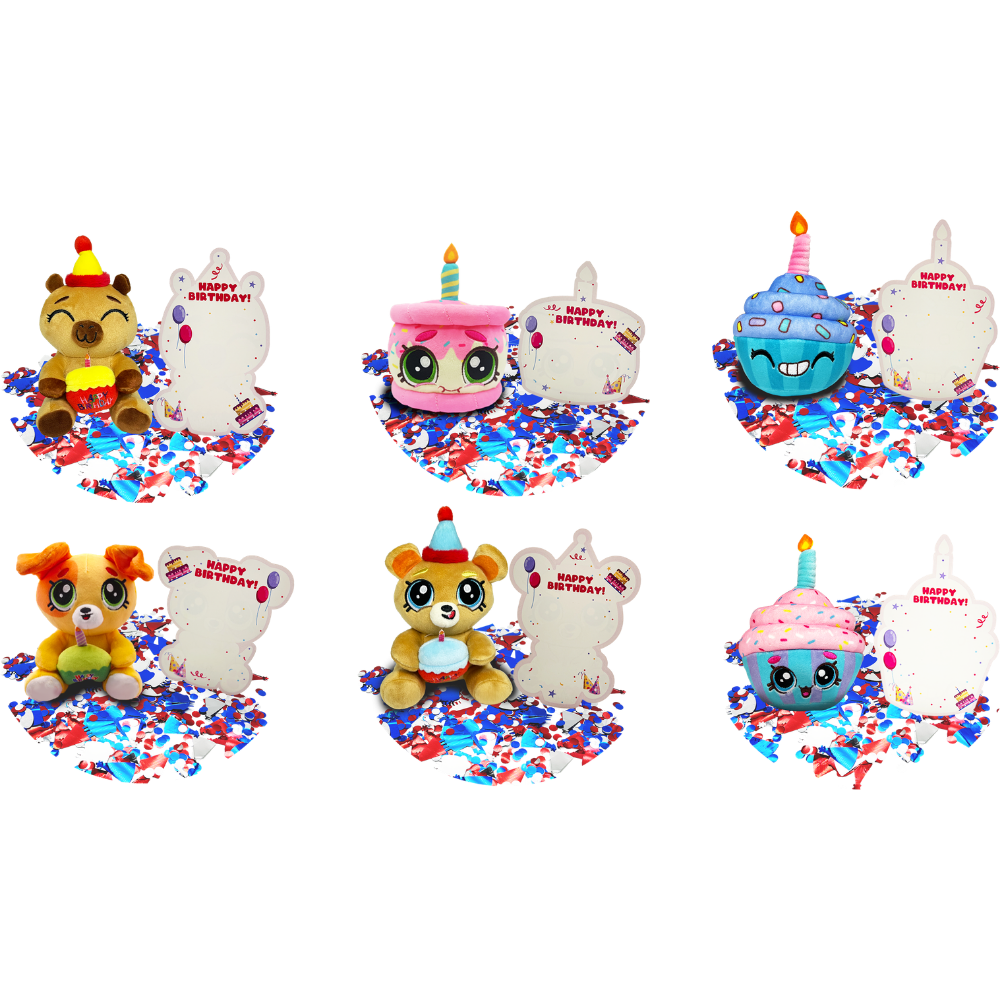 Soft Greetings  | Soft Greetings Peluche Cumpleaños Con Globo X1 Surt.