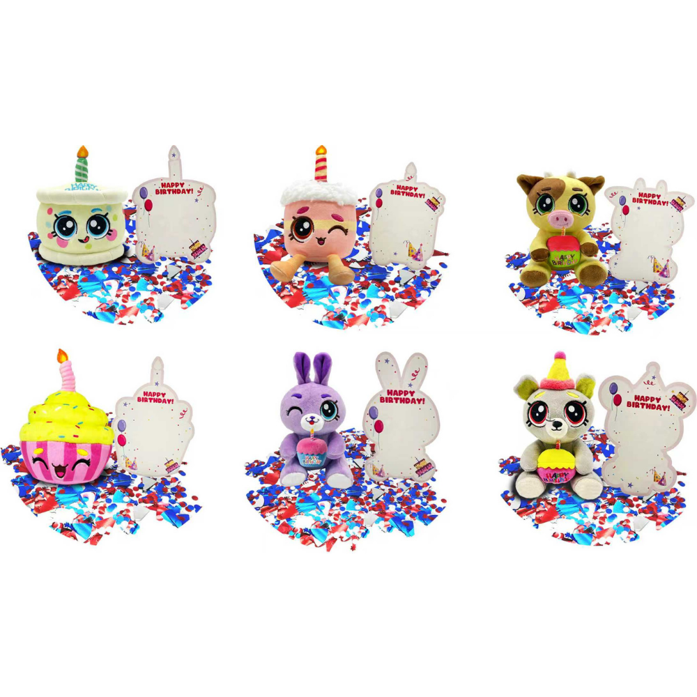 Soft Greetings  | Soft Greetings Peluche Cumpleaños Con Globo X1 Surt.