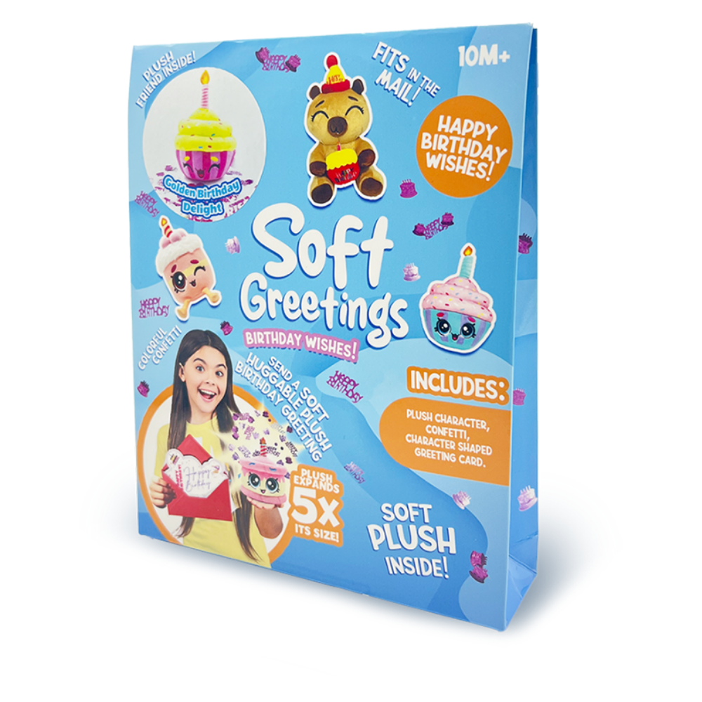 Soft Greetings  | Soft Greetings Peluche Cumpleaños Con Globo X1 Surt.