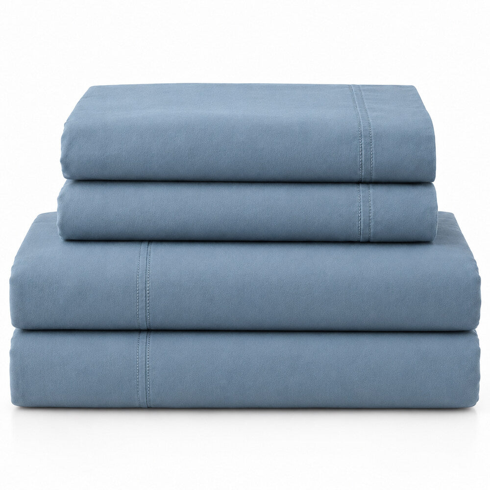 J & S HOUSEWARES | Juego de Sábanas de Algodón de 350 Hilos