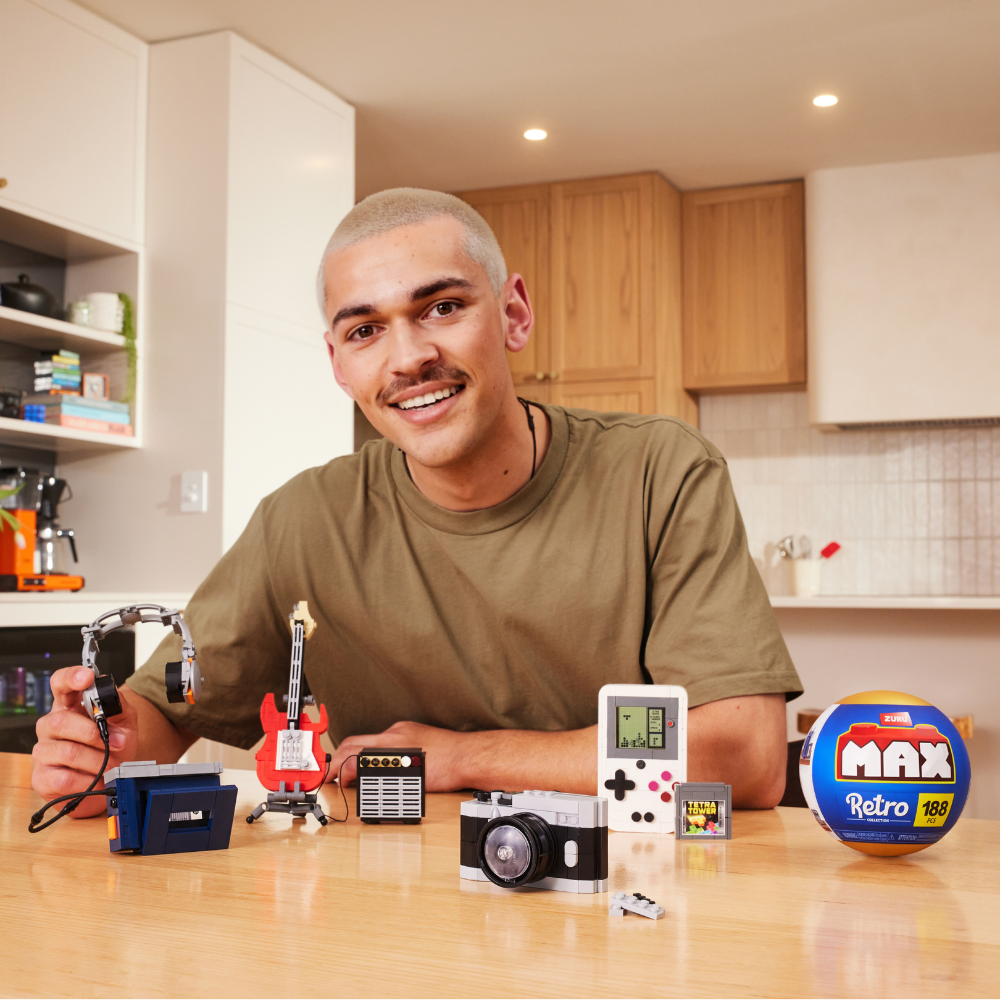 Max | MAX Build More Premium Retro S2 Colección de Bloques de Construcción de ZURU