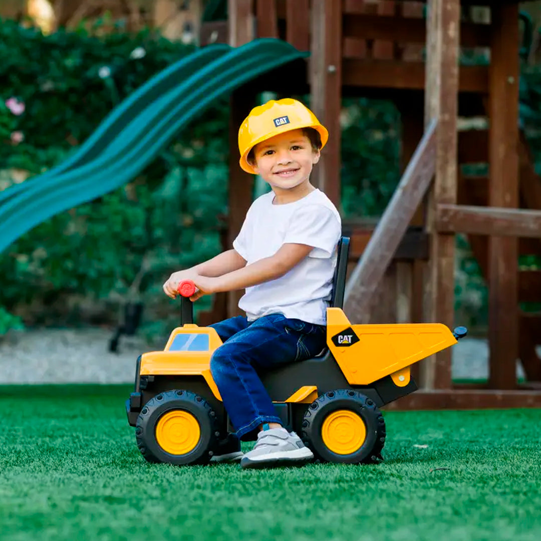 CAT | Camión Volquete de Acero para Jugar y Montar