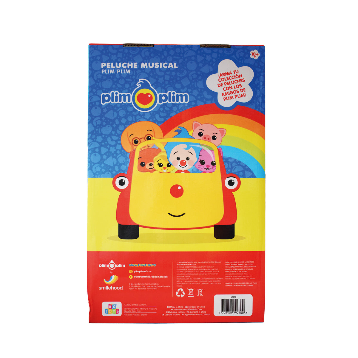 Plim Plim | Peluche Musical Payaso Plim Plim 30 Cm