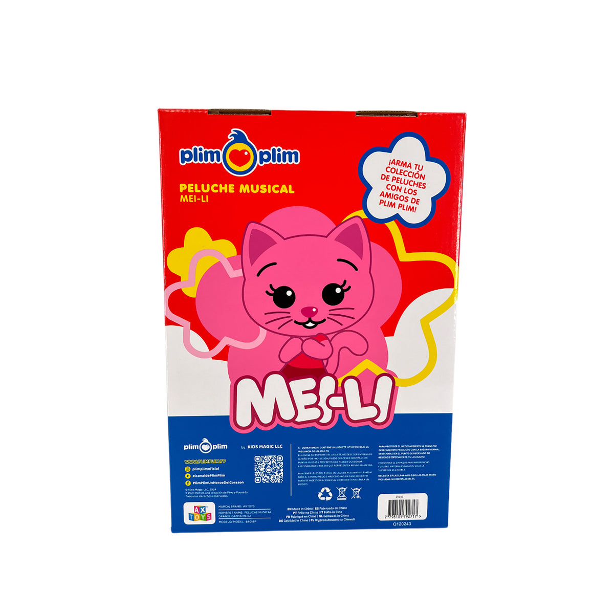 Plim Plim | Peluche Musical Mei-Li 30 Cm