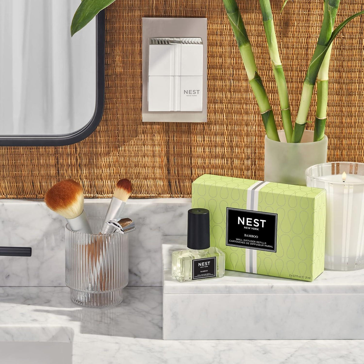 NEST NEW YORK | Bamboo Wall Diffuser Refill Duo