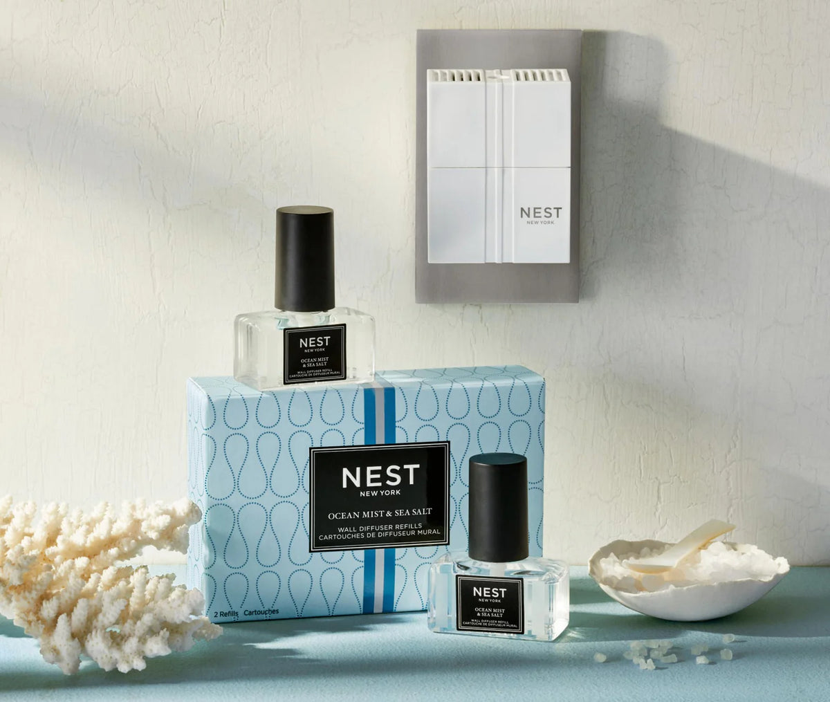 NEST NEW YORK | Ocean Mist & Sea Salt Wall Diffuser Refill Duo