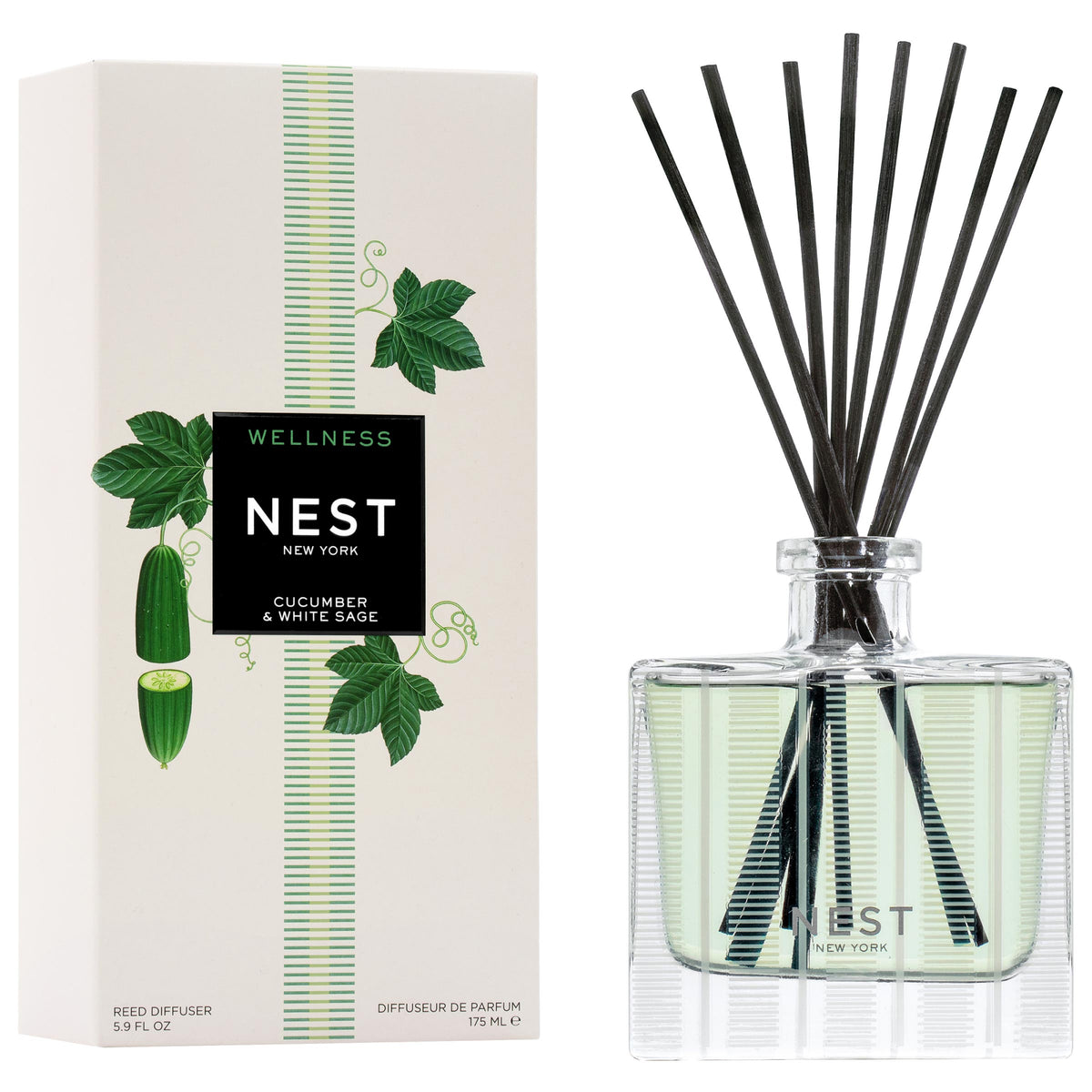 NEST NEW YORK | Cucumber & White Sage Reed Diffuser