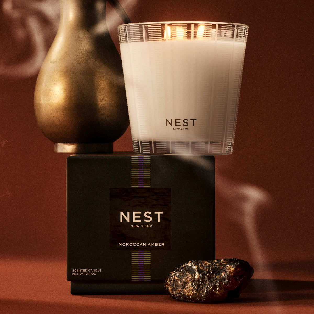 NEST NEW YORK | Moroccan Amber 3-Wick Candle