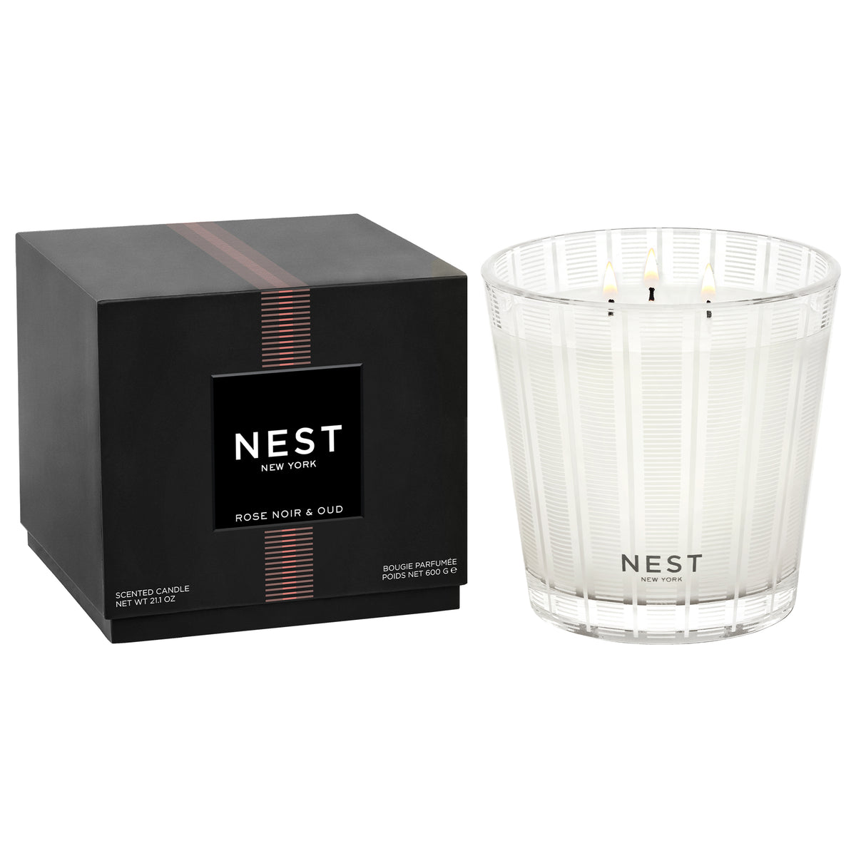 NEST NEW YORK | Rose Noir & Oud 3-Wick Candle