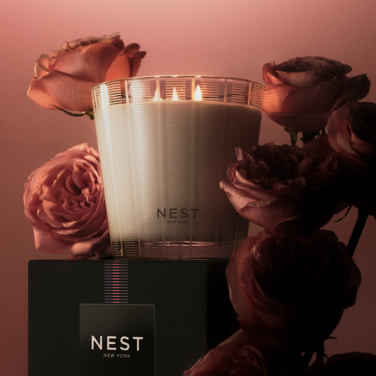 NEST NEW YORK | Rose Noir & Oud 3-Wick Candle