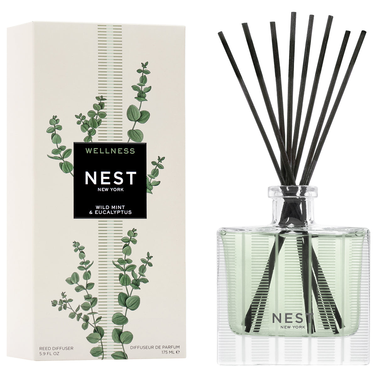 NEST NEW YORK | Wild Mint & Eucalyptus Reed Diffuser