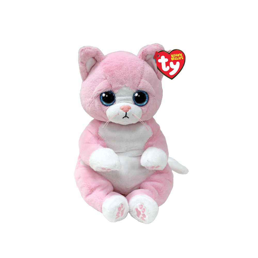 Ty  | Ty Beanie Bellies Lillibelle Gato Rosa  Mediano