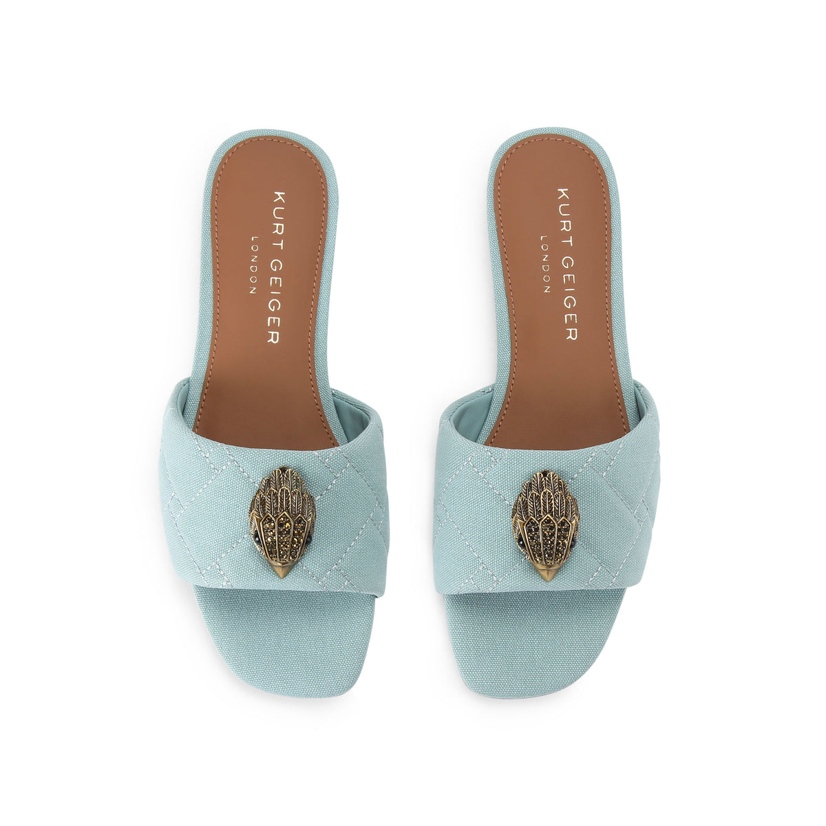 Kurt Geiger | Sandalias Planas Kensington Azul Pálido