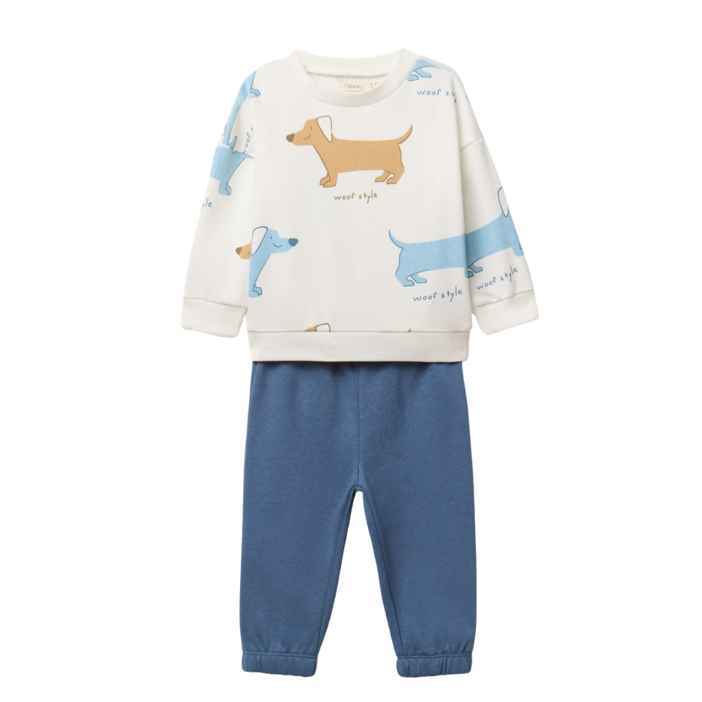 Sfera | Conjunto Terry Estampado para Niño