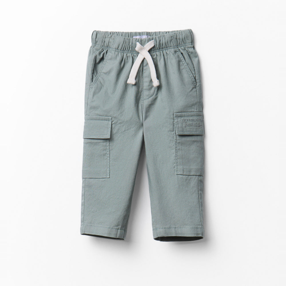 pantalón cargo de algodón caqui Sfera