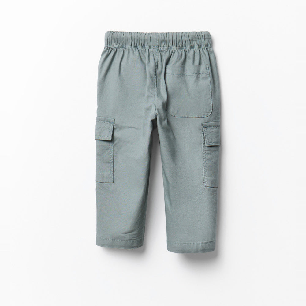 pantalón cargo de algodón caqui Sfera