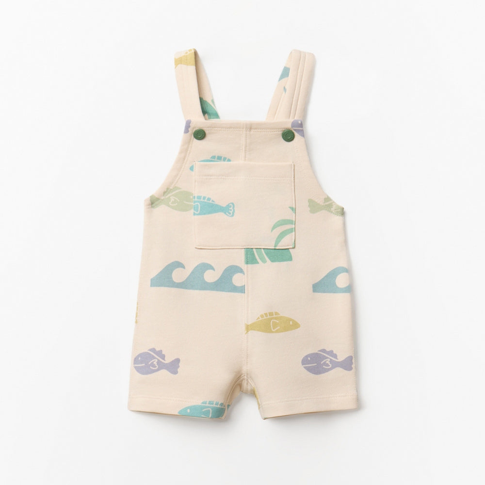 peto de algodón con estampado de peces