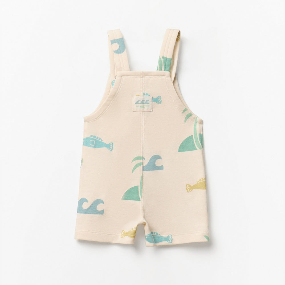 peto de algodón con estampado de peces
