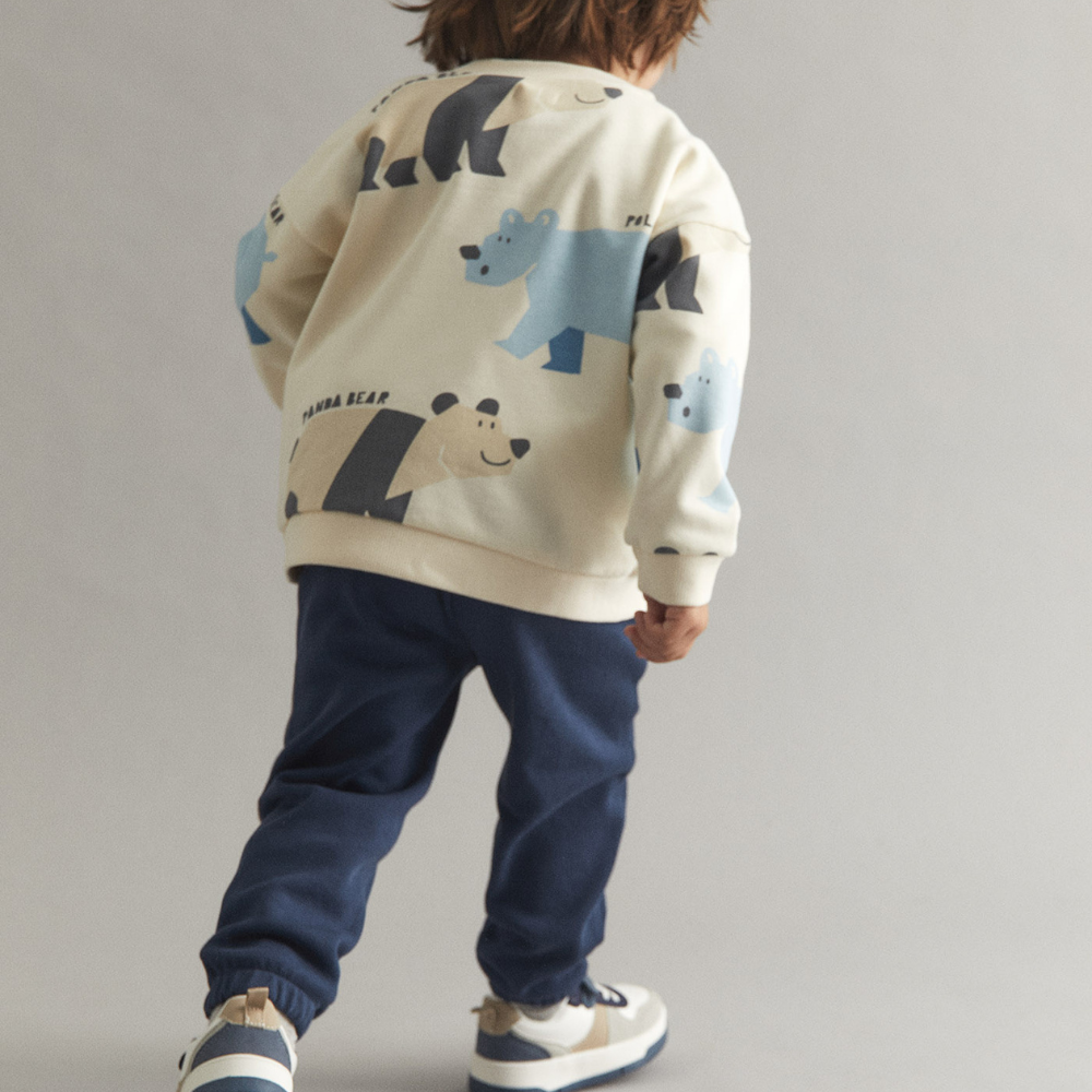 Sfera | Jogger Piqué Liso para Niño