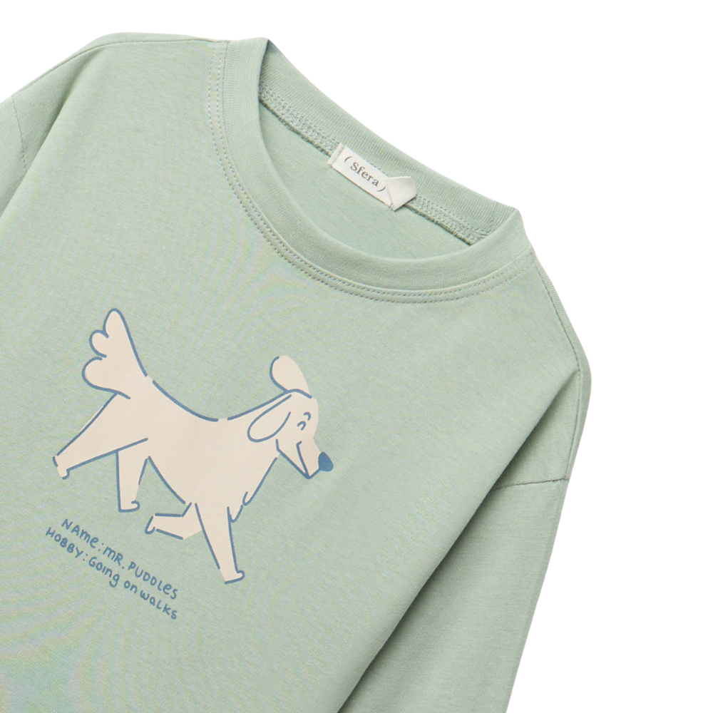 Sfera | Camiseta Estampada Perro para Niño Bebé
