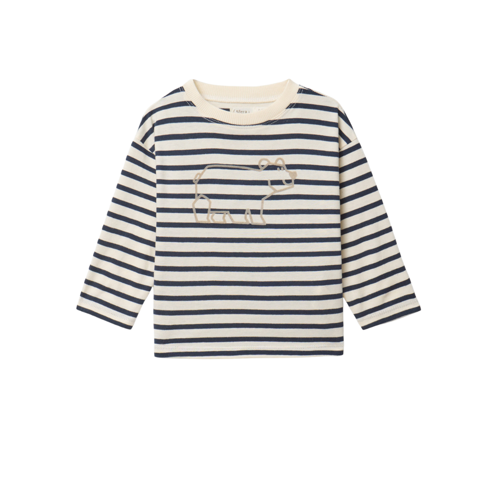 Sfera | Camiseta Rayas Oso