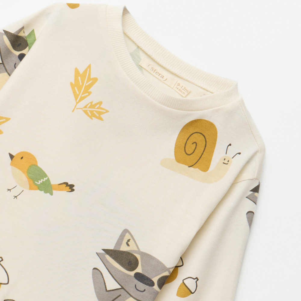 Sfera | Camiseta Estampada Mapaches