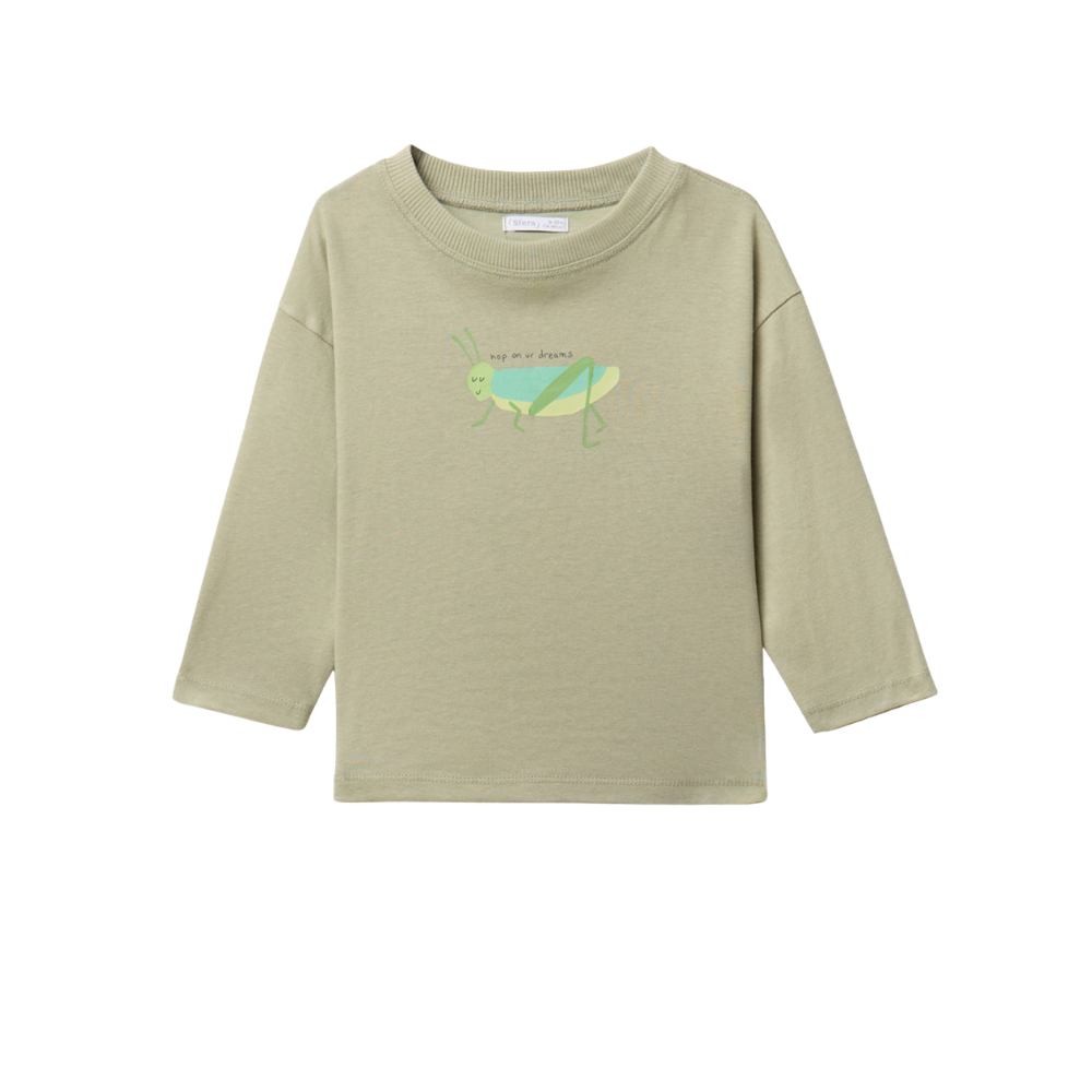 Sfera | Camiseta Estampada Motivo De Saltamontes